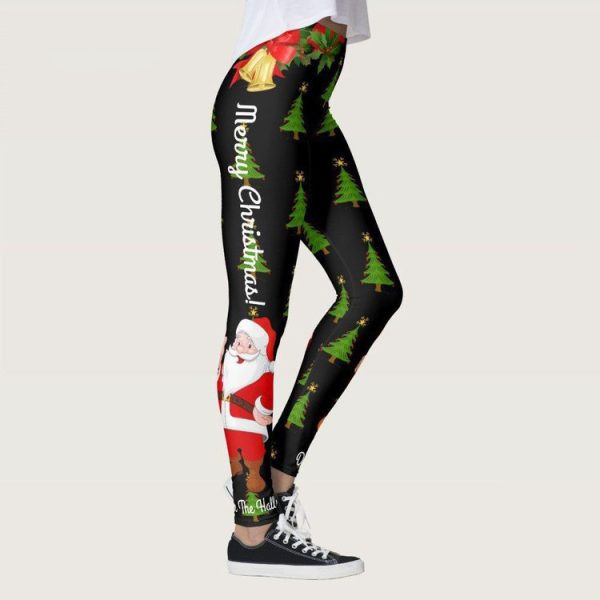 Women Christmas Print Leggings Yoga Pants